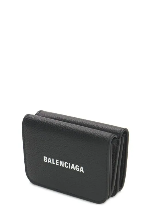 Balenciaga   Logo leather card holder 