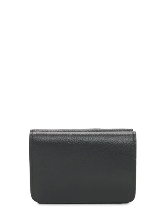 Balenciaga   Logo leather card holder 