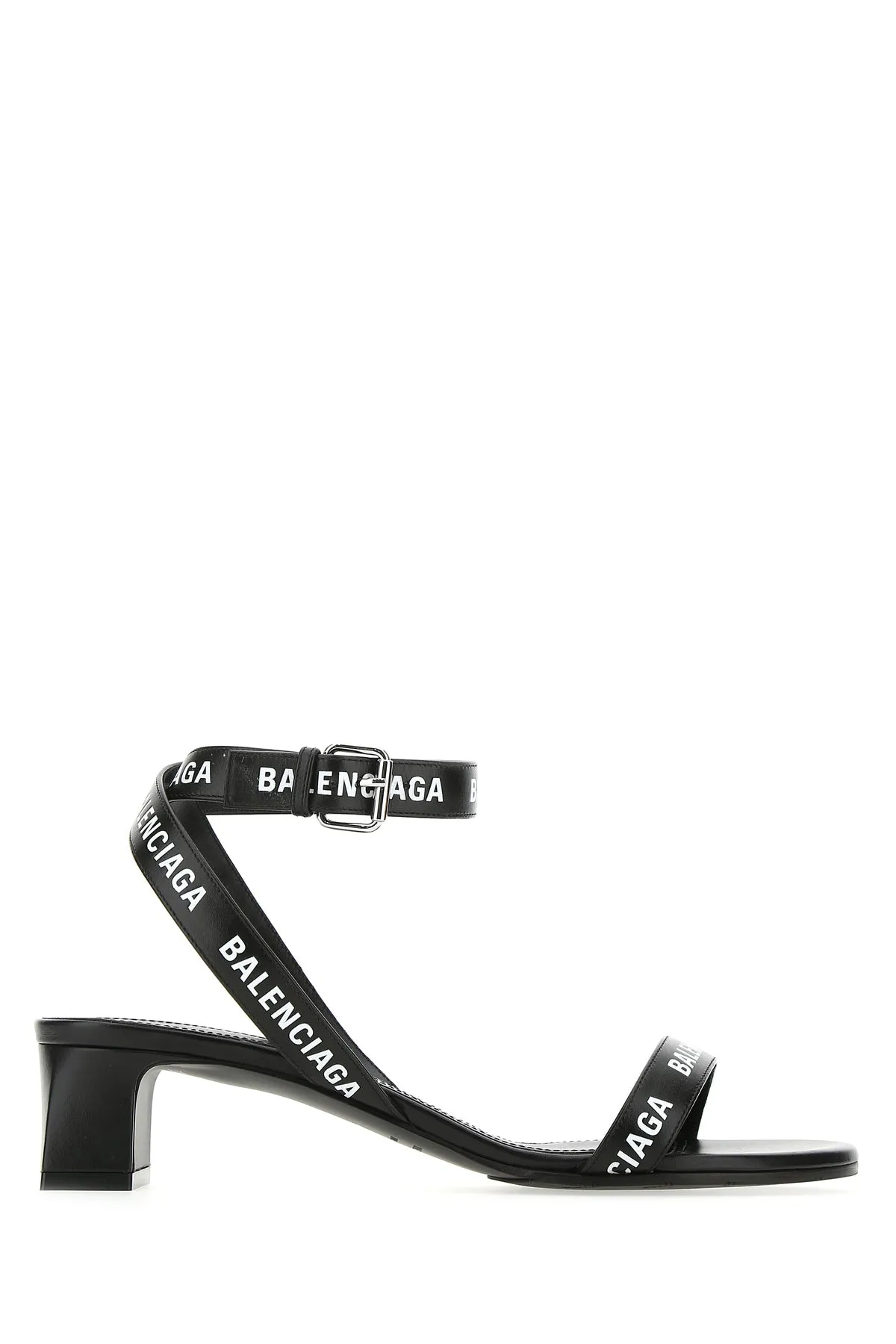 Balenciaga Logo Printed Strap Sandals