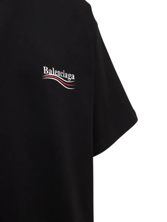 Balenciaga   Political logo crewneck t-shirt 