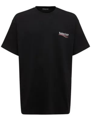 Balenciaga   Political logo crewneck t-shirt 