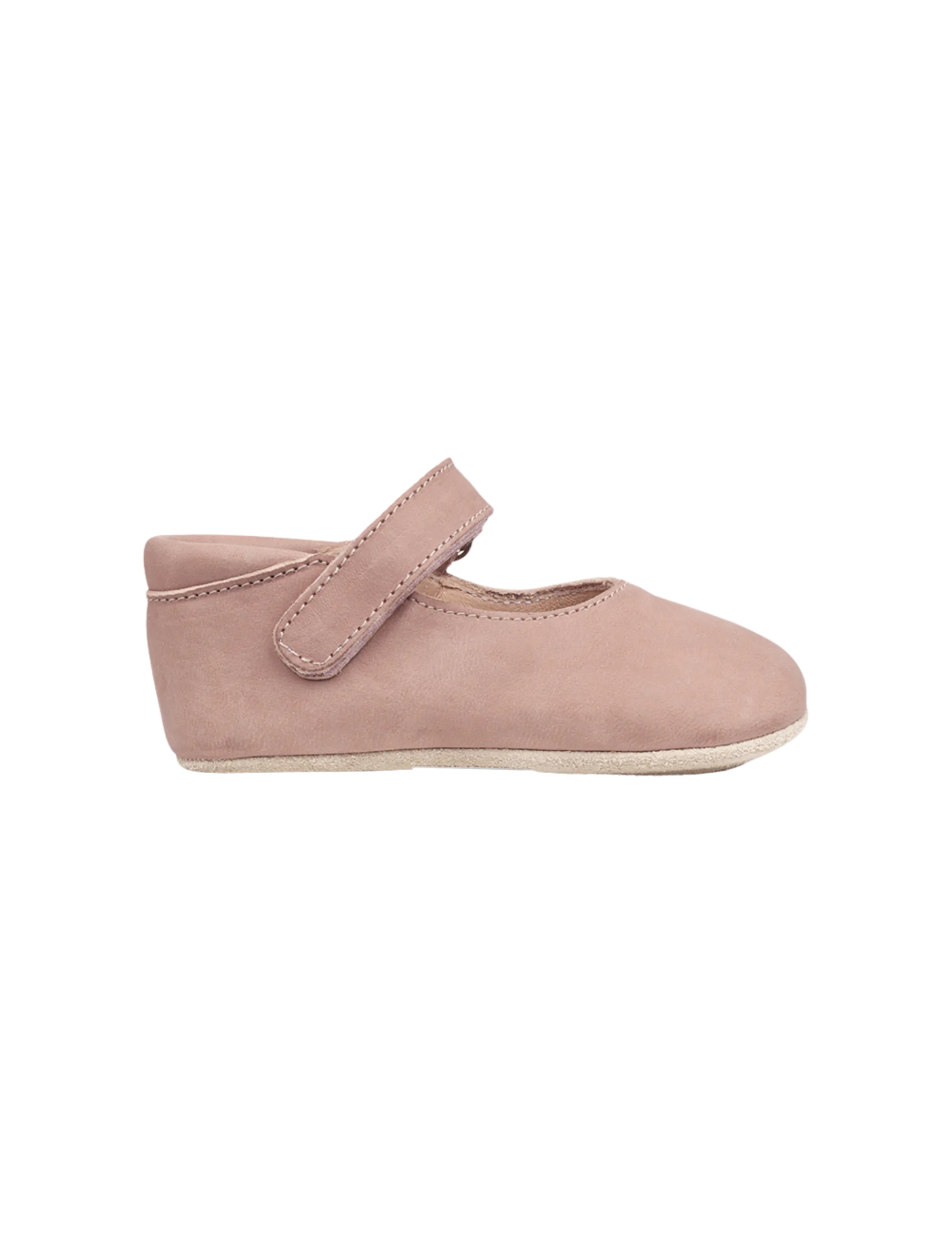 Ballerina Shoe with Velcro - Old rose