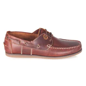 Barbour Capstan Boat Shoes - Mahogany Leather