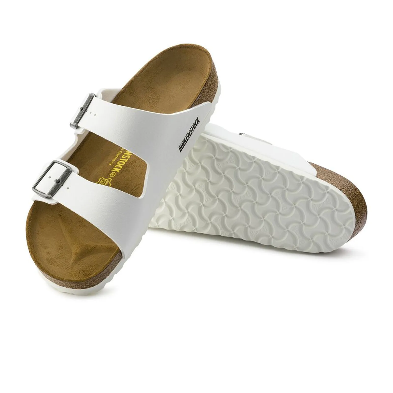 Birkenstock Arizona Narrow Slide Sandal (Women) - White Birko-Flor