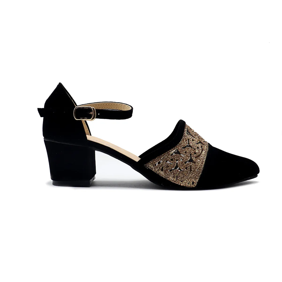 Black Fancy Sling Back 085482