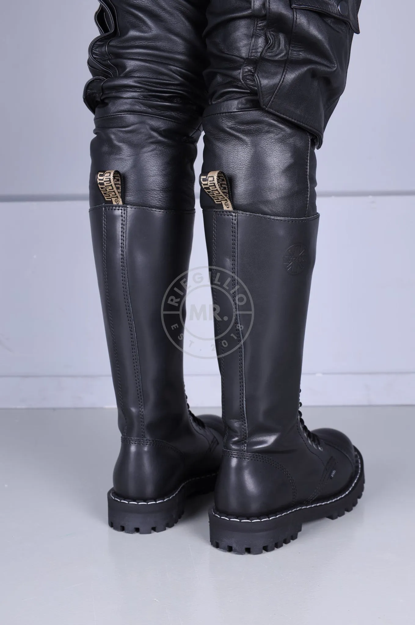 Black Steel Boots Skinhead Boots 20 hole