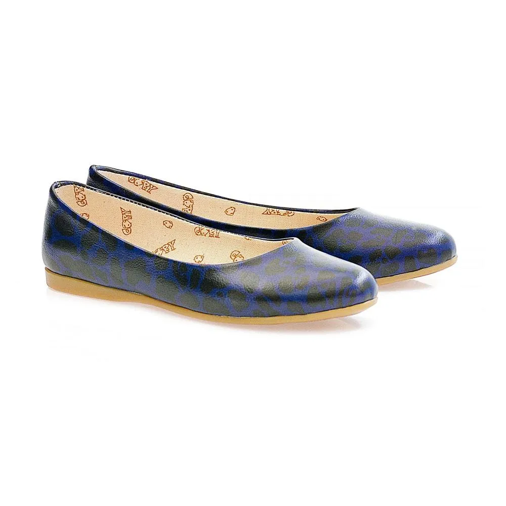 Blue Leopard Ballerinas Shoes 2003