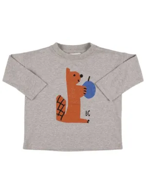 Bobo Choses   Squirrel print cotton t-shirt 