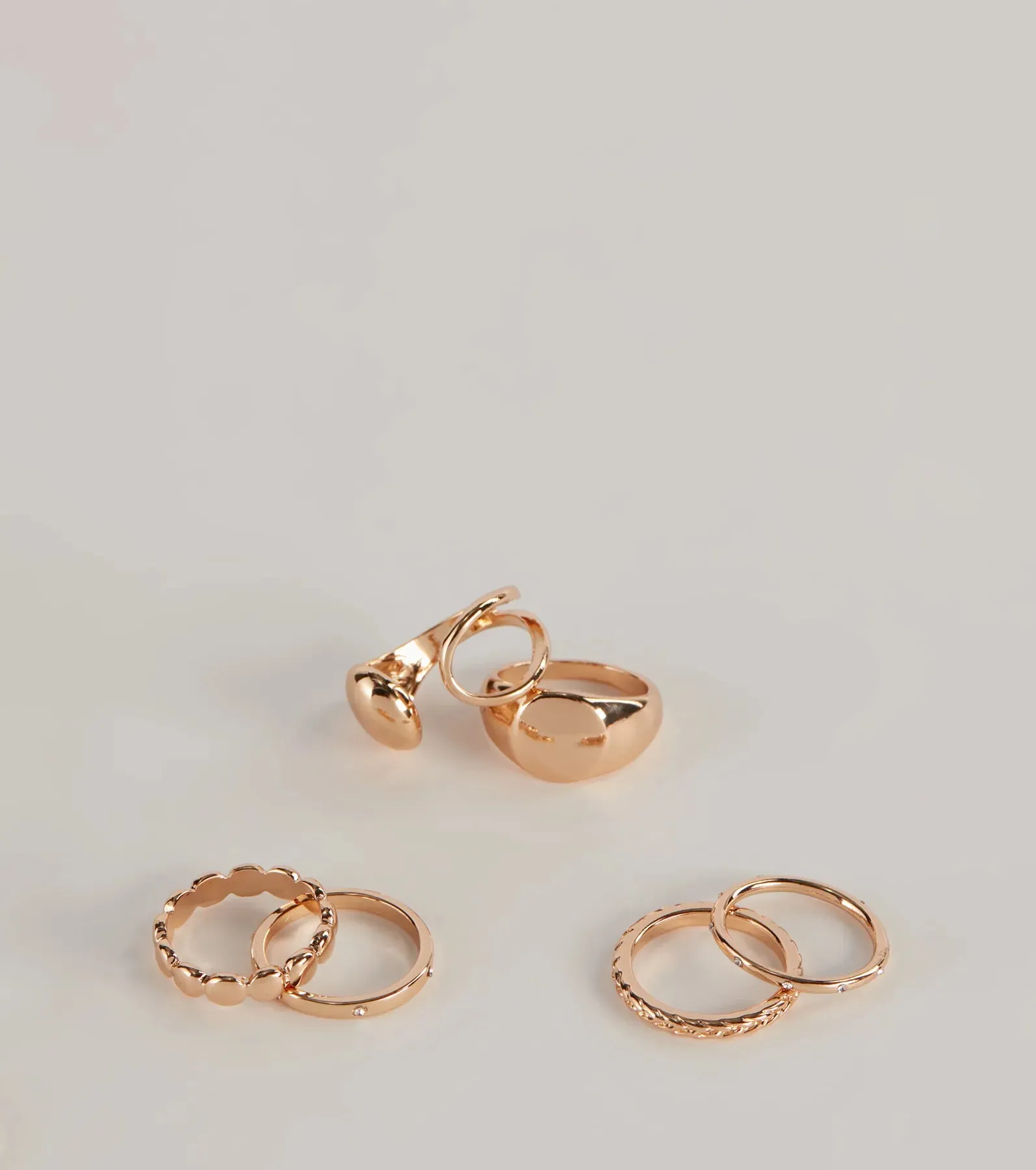 Bold Six Pack Ring Set