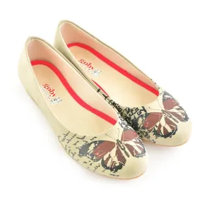 Bordeaux Butterfly Ballerinas Shoes 1060