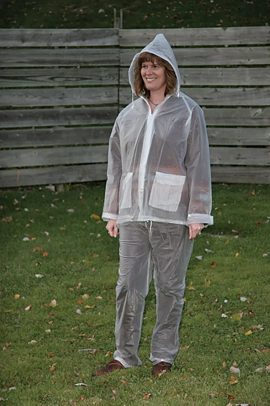 Boulder Creek Clear Vinyl Three Piece Rain Suit Medium