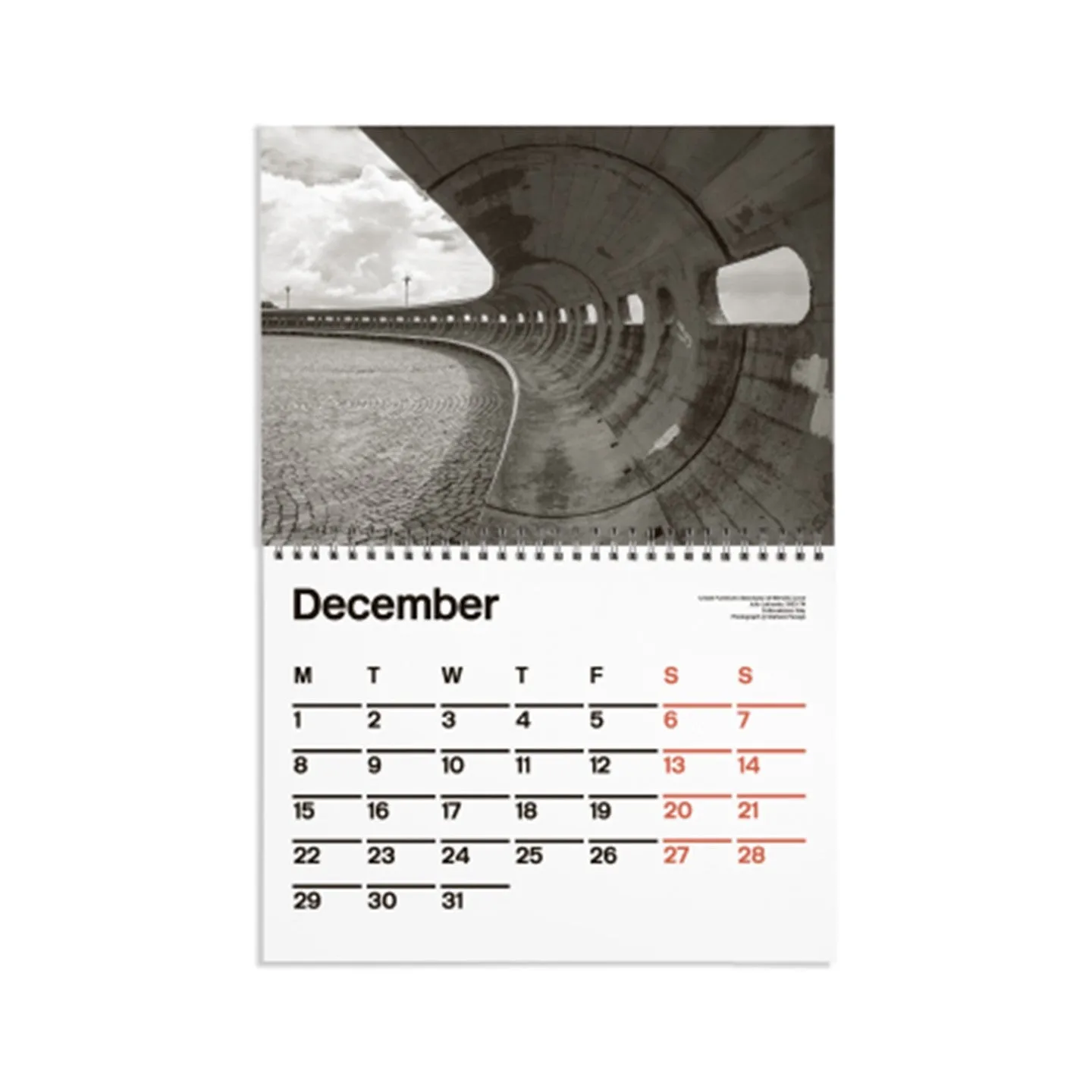 Brutalist Calendar 2025