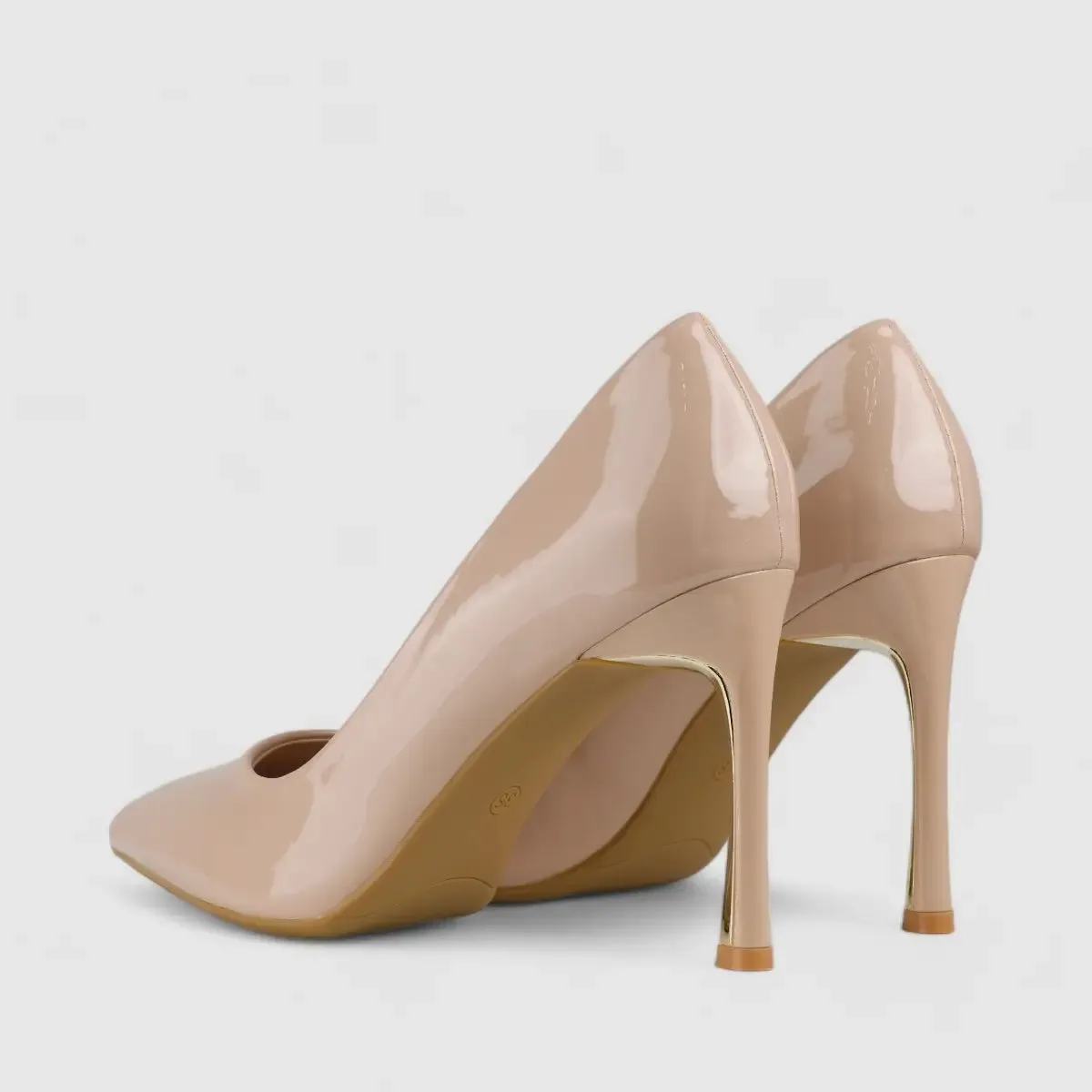 Bulbul Stiletto Court Shoe Beige LI007