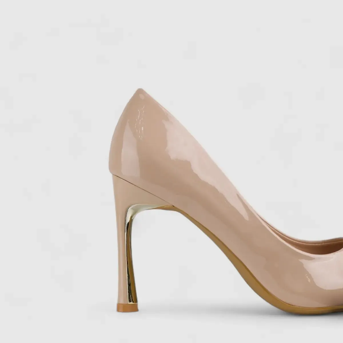 Bulbul Stiletto Court Shoe Beige LI007