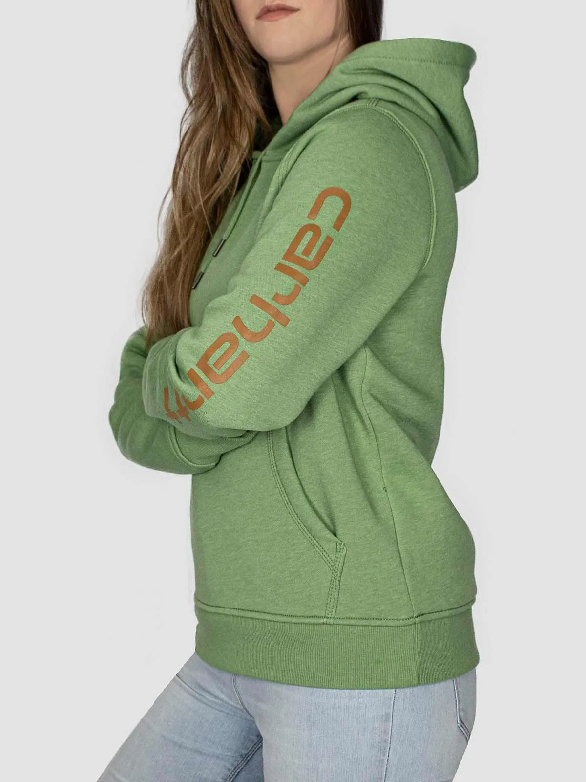 Carhartt&#x20;102791&#x20;Hooded&#x20;Sweatshirt&#x20;Clarksburg&#x20;Sleeve&#x20;Logo