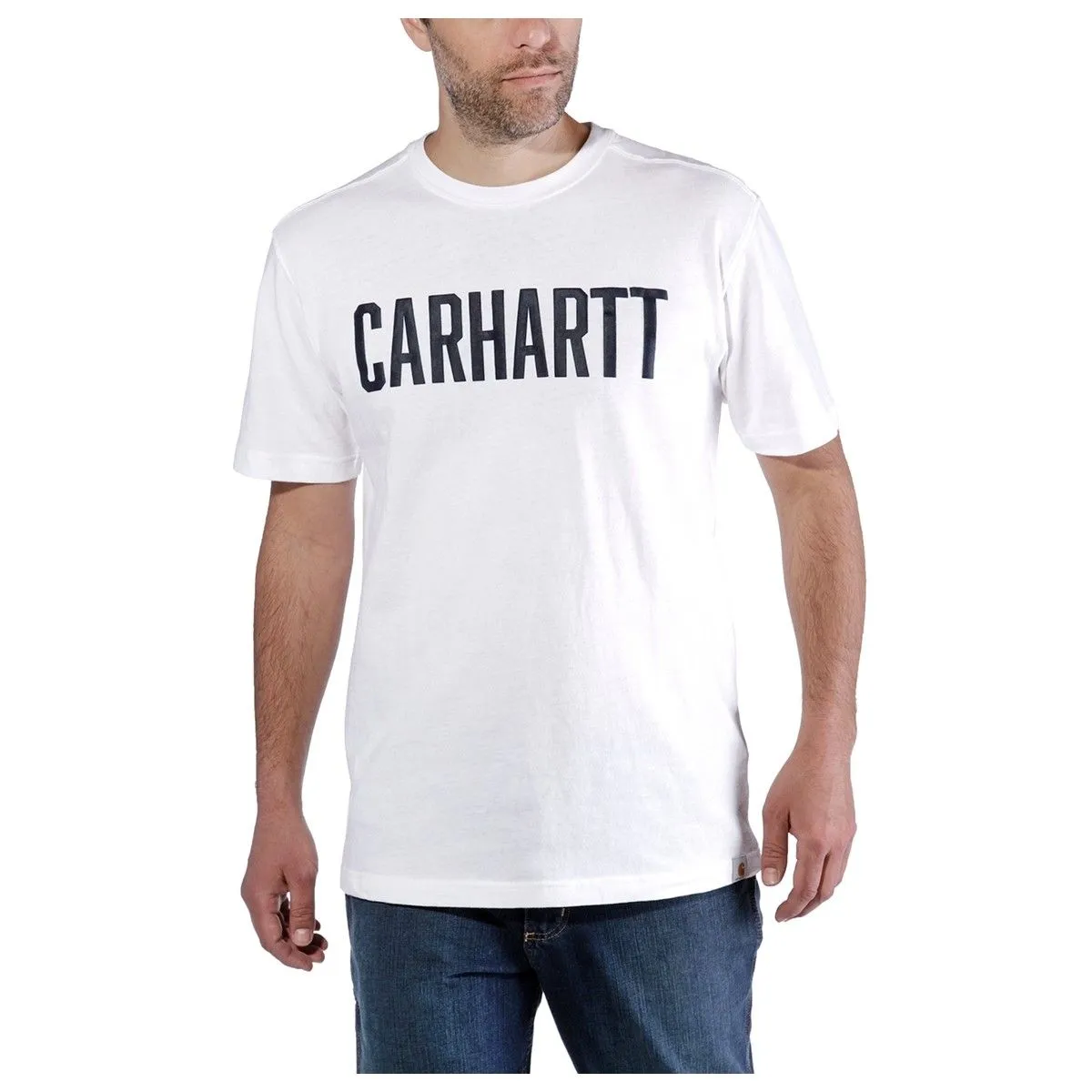 Carhartt&#x20;103203&#x20;Maddock&#x20;Graphic&#x20;Block&#x20;Logo&#x20;s&#x2F;s&#x20;T-Shirt&#x20;-&#x20;Black