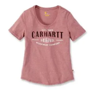 Carhartt&#x20;103589&#x20;Lockhart&#x20;Graphic&#x20;s&#x2F;s&#x20;Scoop&#x20;Neck&#x20;T-Shirt&#x20;-&#x20;Brick&#x20;Dust&#x20;Heather