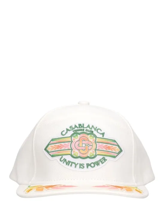 Casablanca   Unity Is Power cotton baseball cap 