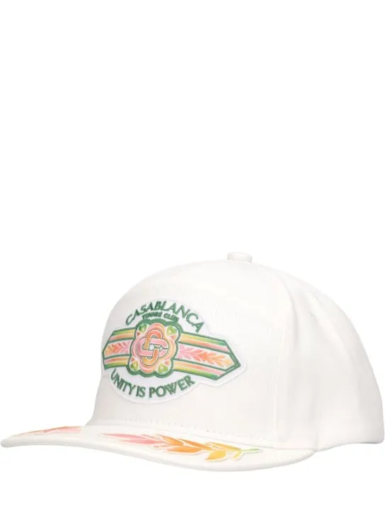 Casablanca   Unity Is Power cotton baseball cap 