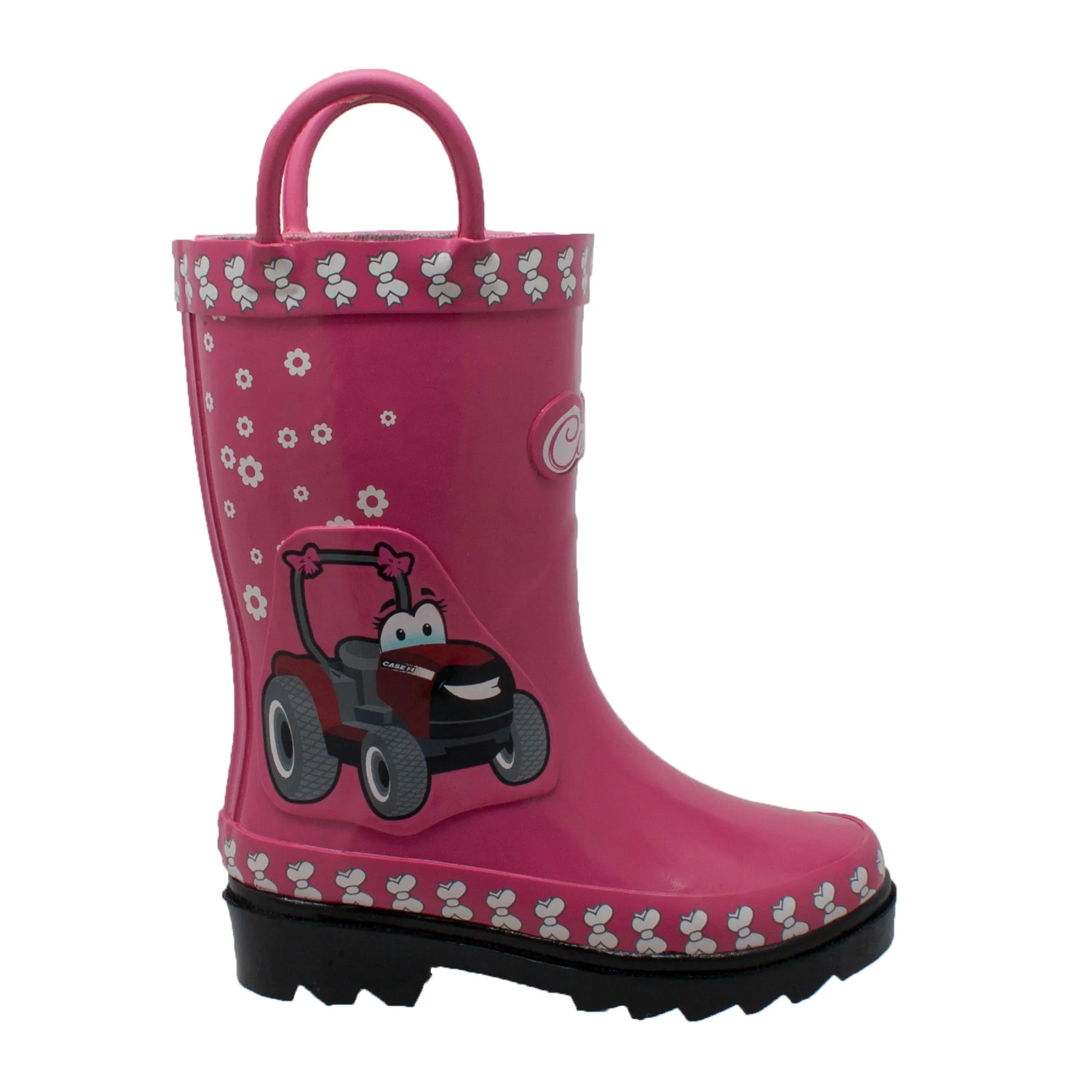 Case IH Toddler Girls Pink Rubber Work Boots