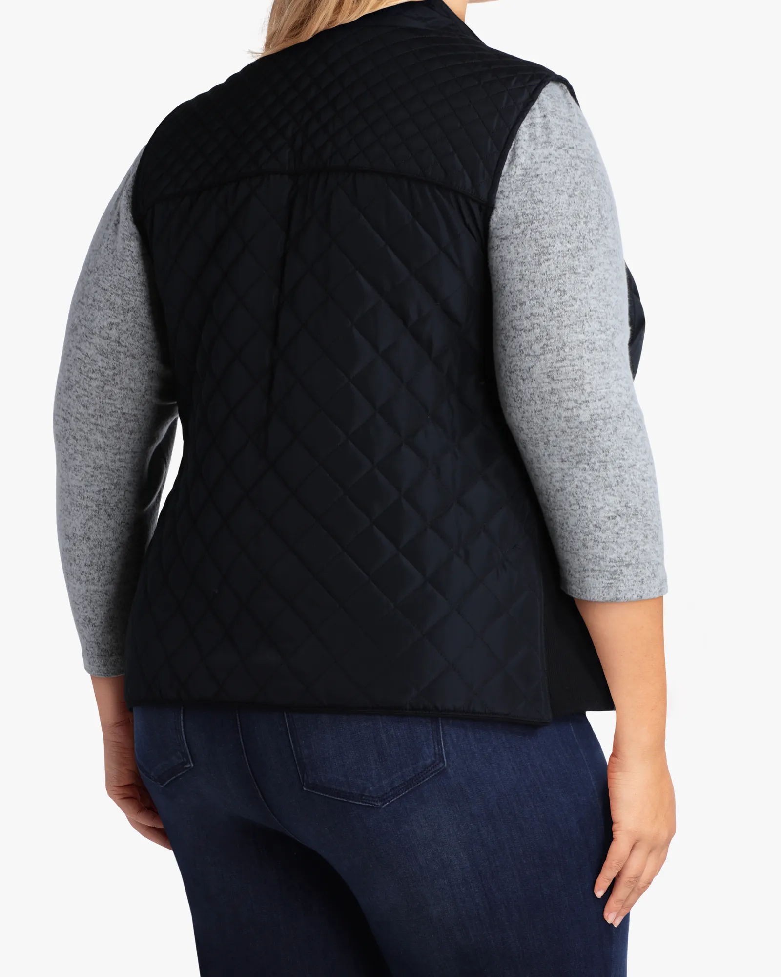 Cassandra Quilted Vest | Black