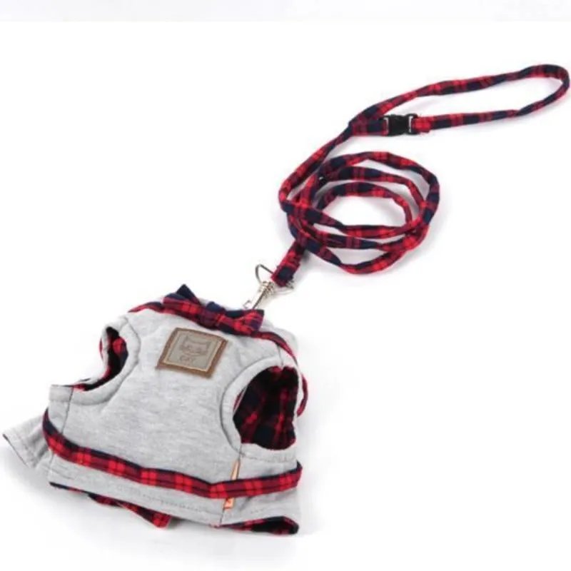 Cat Walking Vest Harness Adjustable Leash Cat Jacket