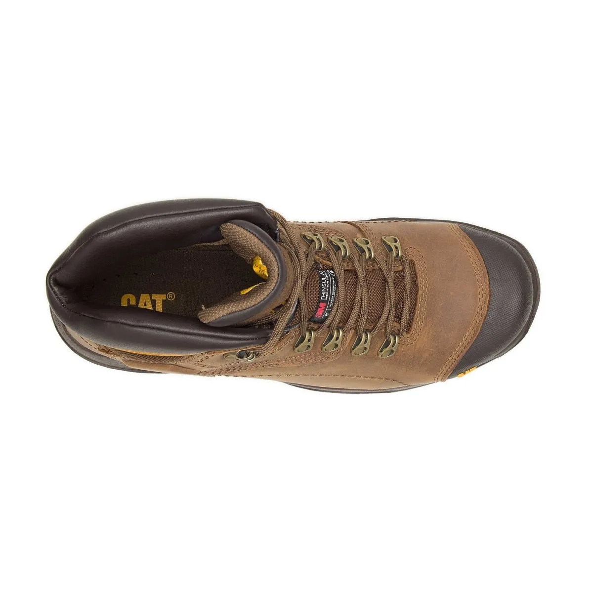 Caterpillar Diagnostic Hi Waterproof Thinsulate™ Steel Toe Work Boot (p89940) In Dark Beige