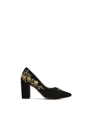 Chantilly - Black & Embroidery