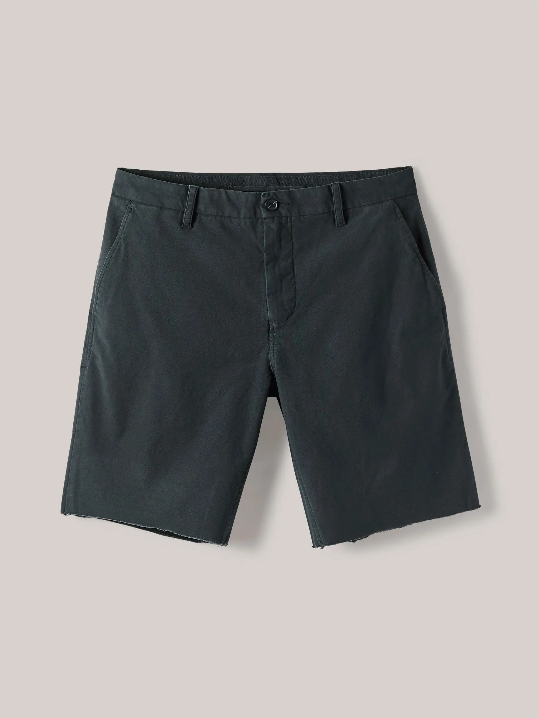 Charcoal Broken Twill Short