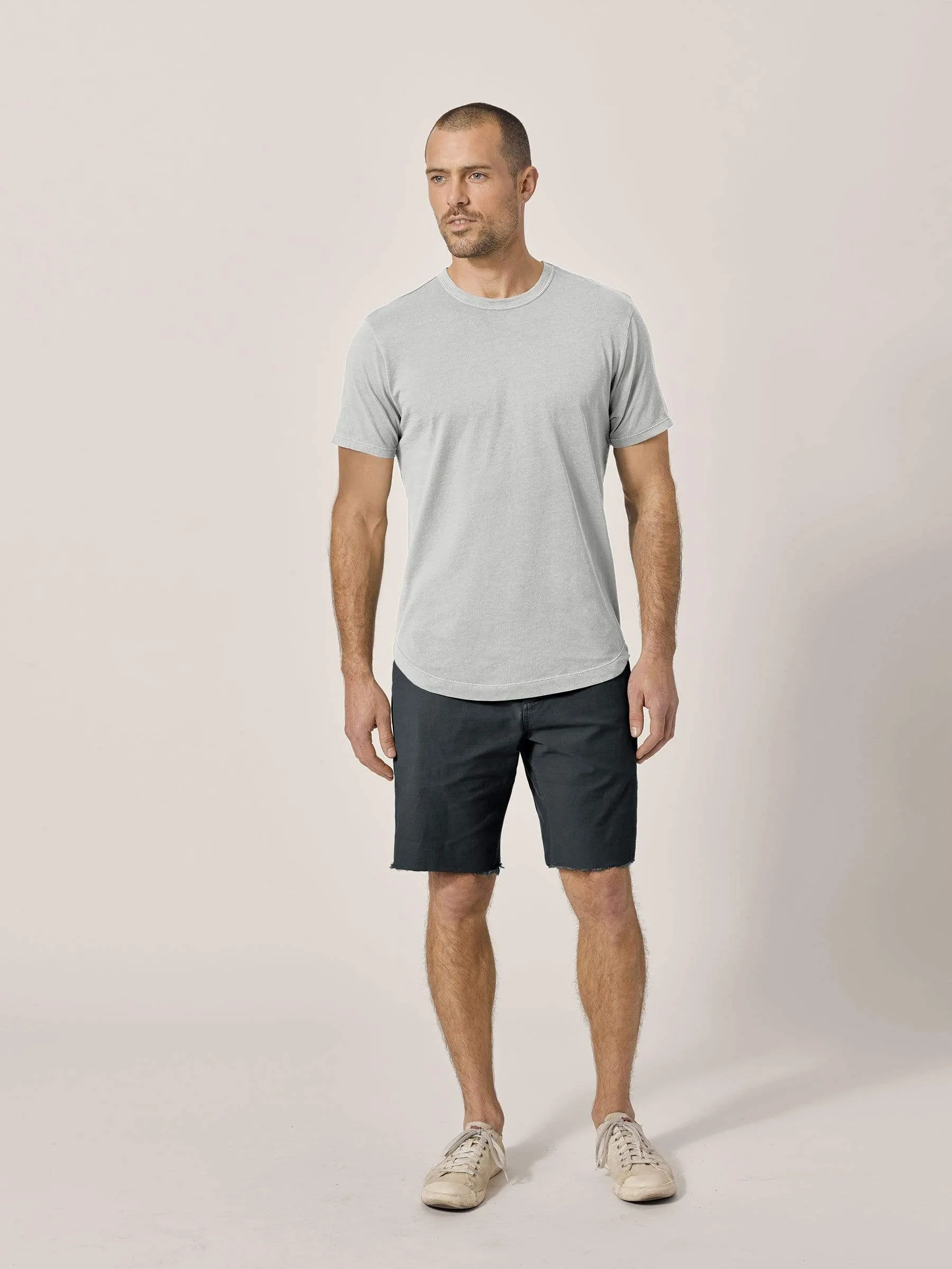 Charcoal Broken Twill Short