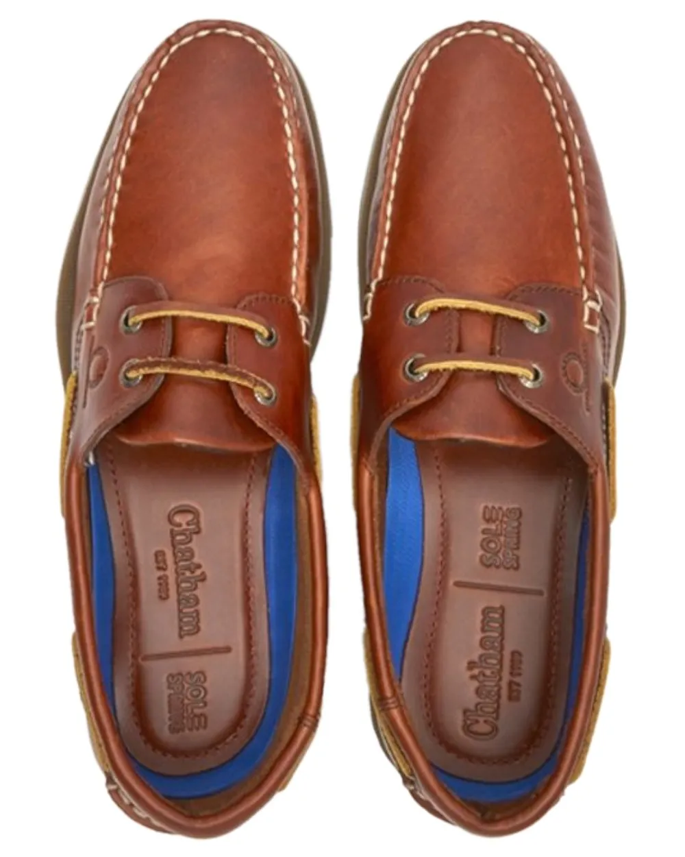 Chatham Mens The Deck II G2 Premium Leather Boat Shoes