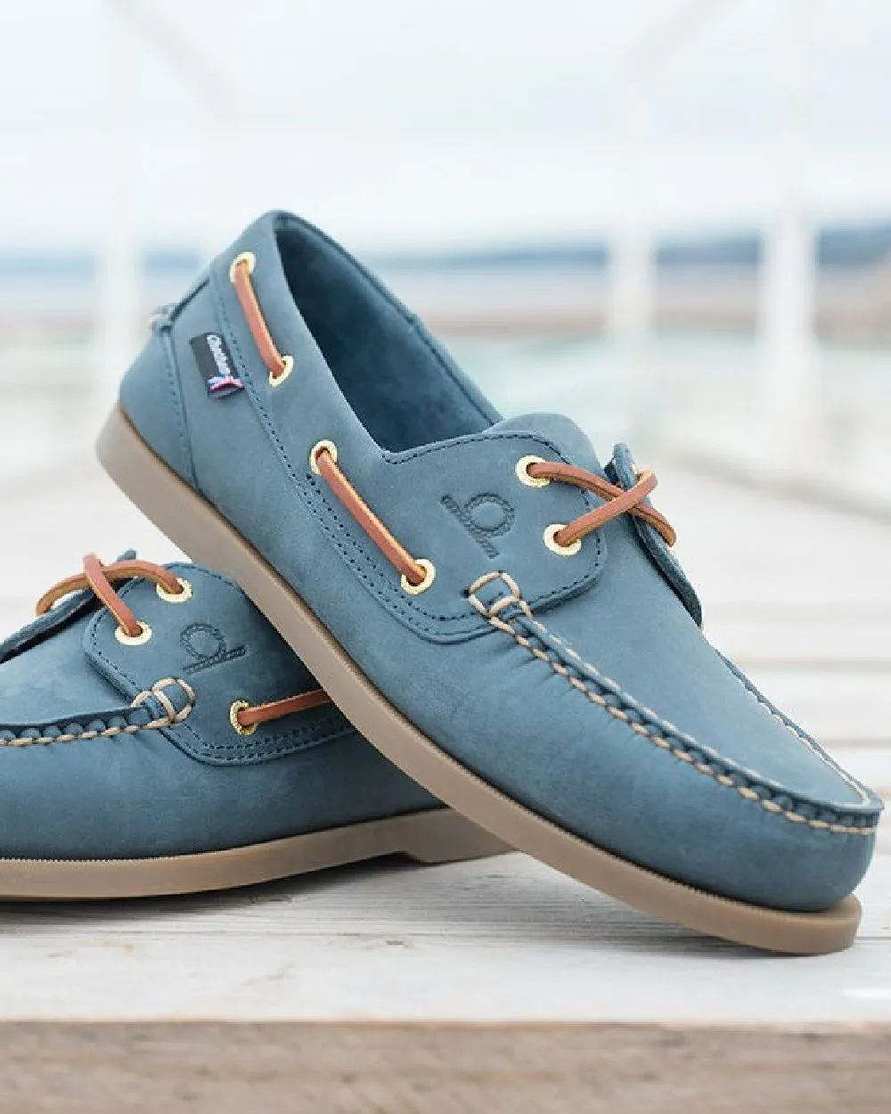 Chatham Mens The Deck II G2 Premium Leather Boat Shoes