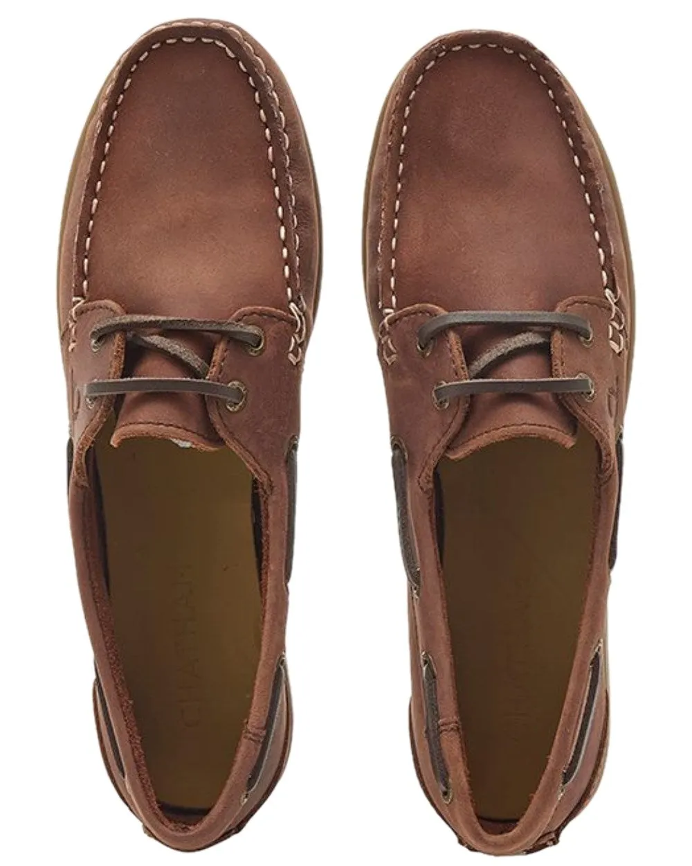 Chatham Womens Penang Leather Boat Shoes