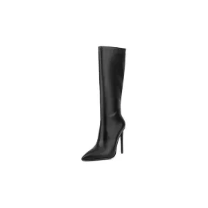 ChicHeel Classy Pointed Toe High Heeled Boots