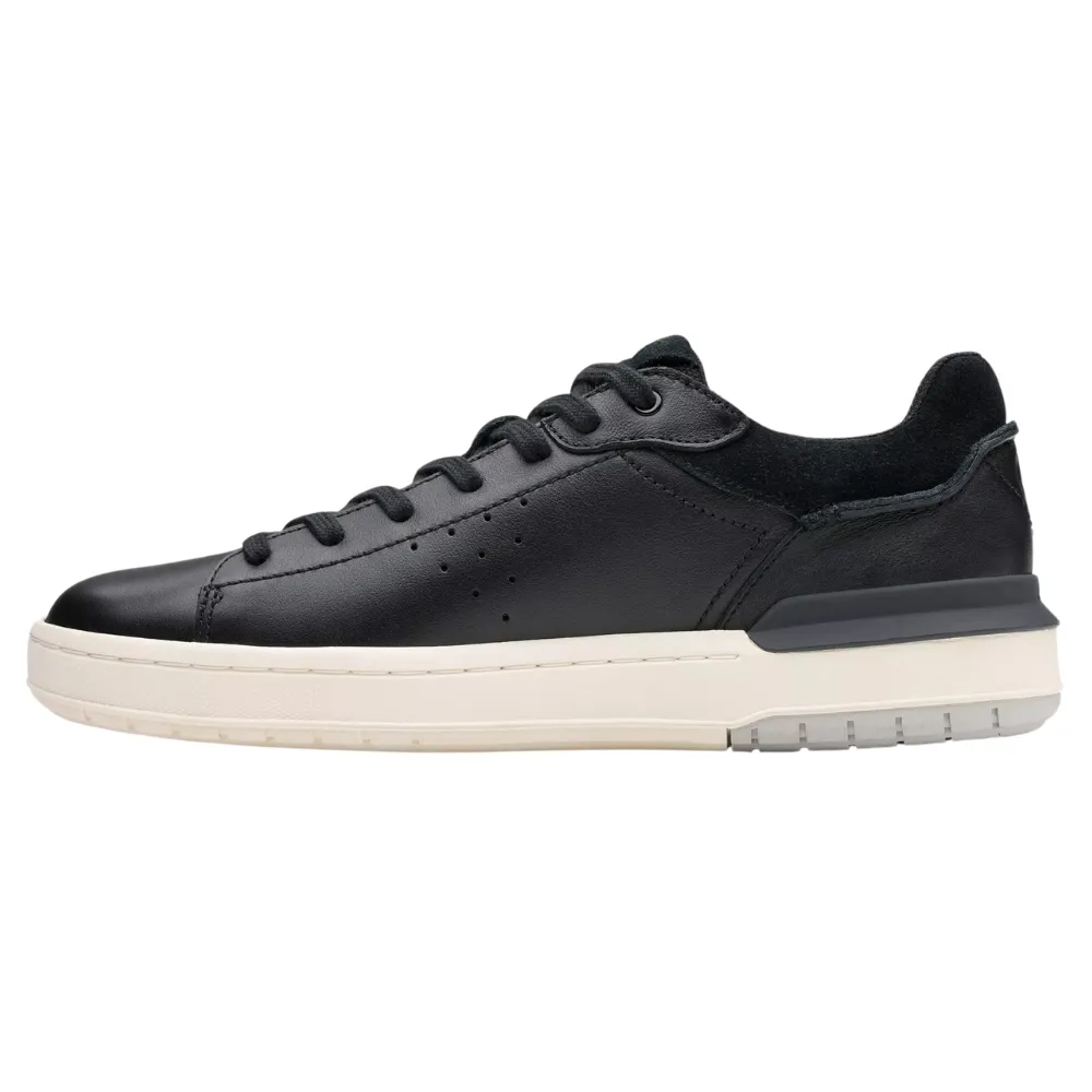 Clarks Courtlite 2 Run Black Leather Sneaker (Men's)