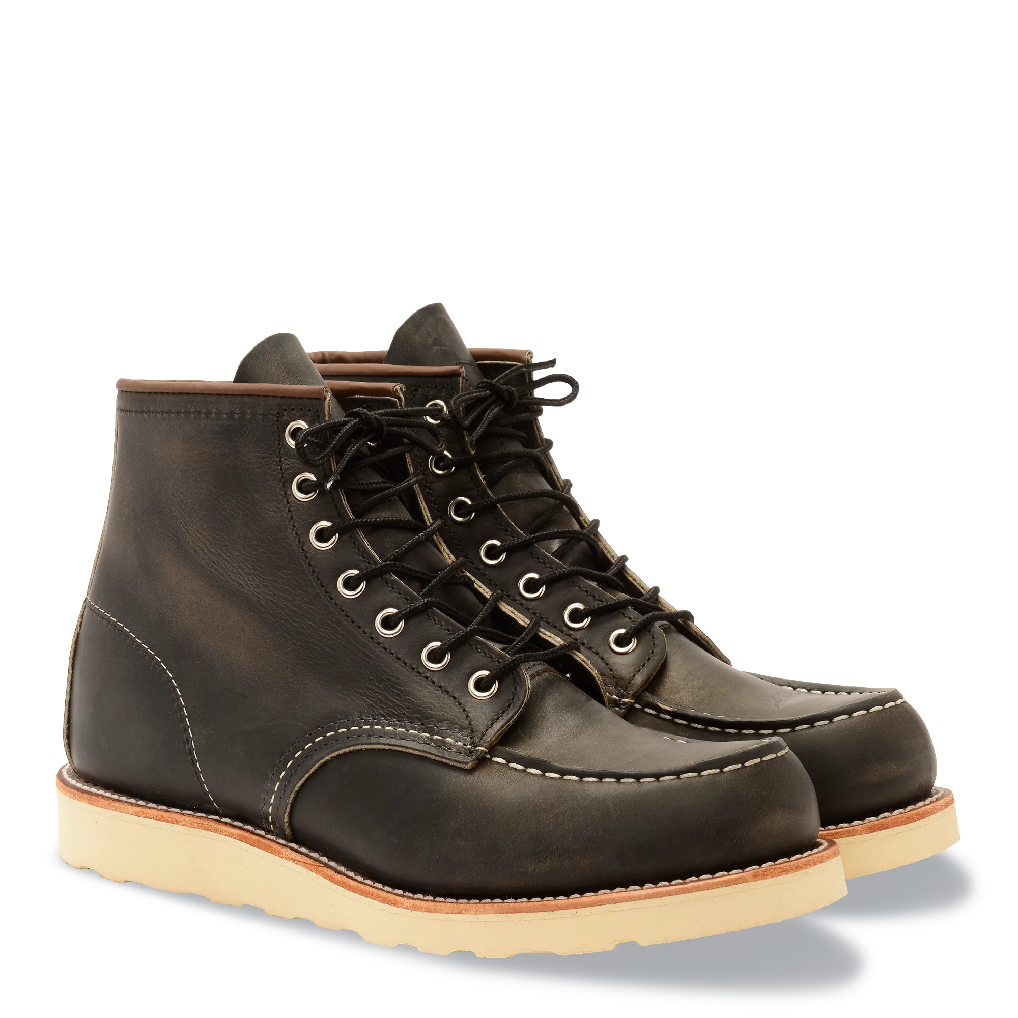 Classic Moc Toe Boots 8890 - Charcoal Rough & Tough