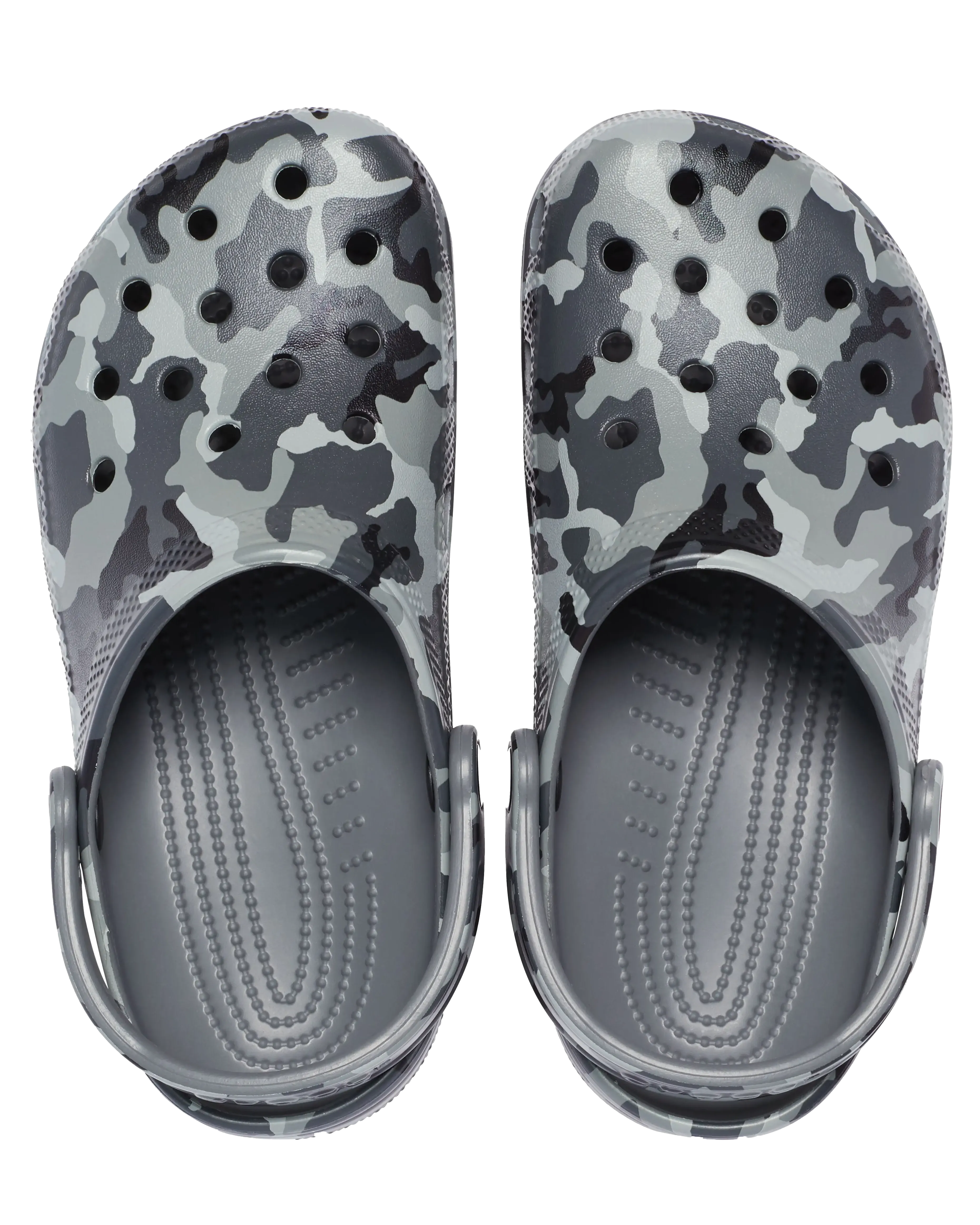 Classic Printed Camo Clogs in Slate Grey & Multi