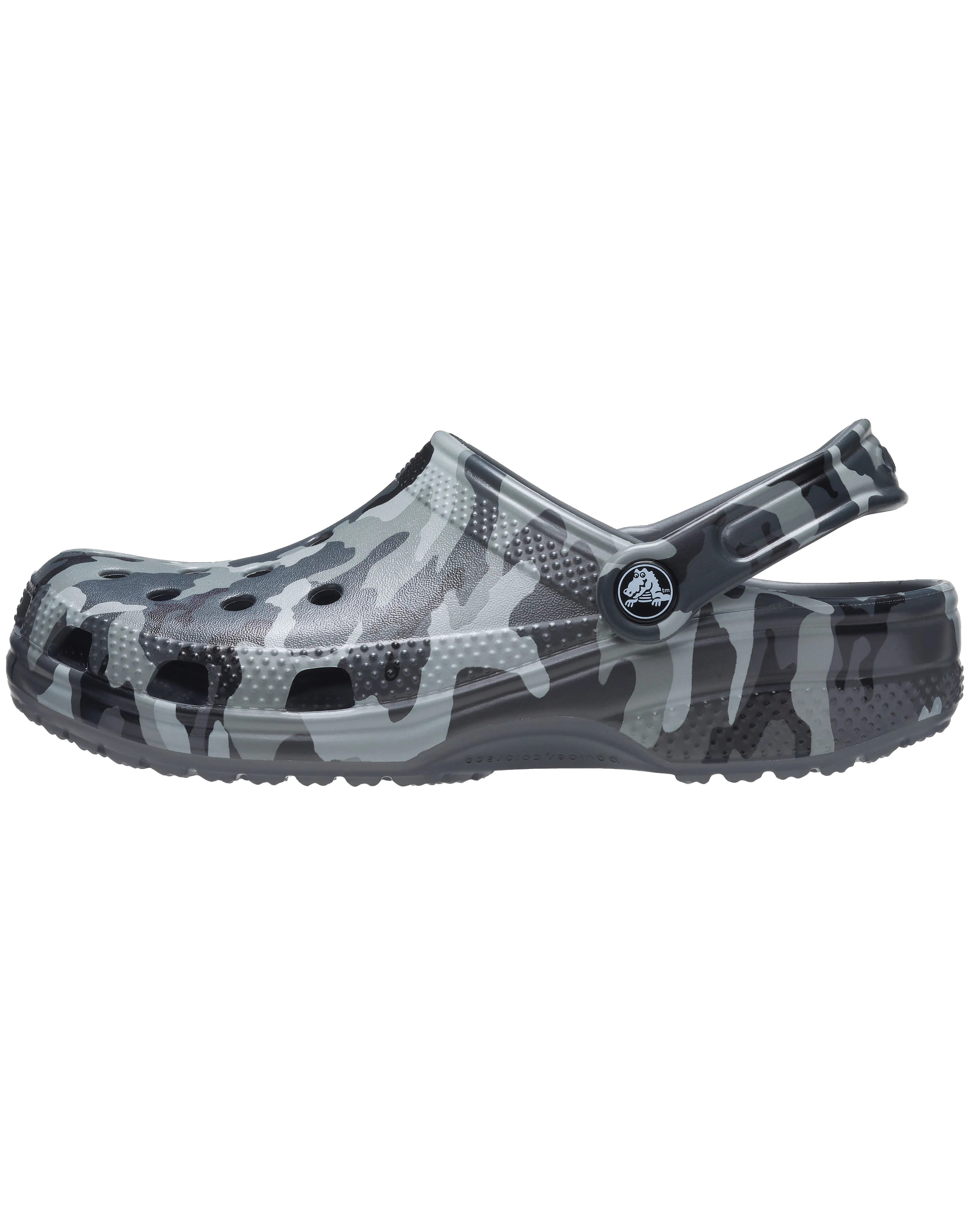 Classic Printed Camo Clogs in Slate Grey & Multi