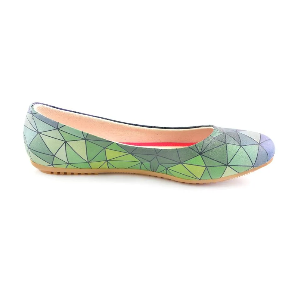 Colored Prismas Ballerinas Shoes 1094