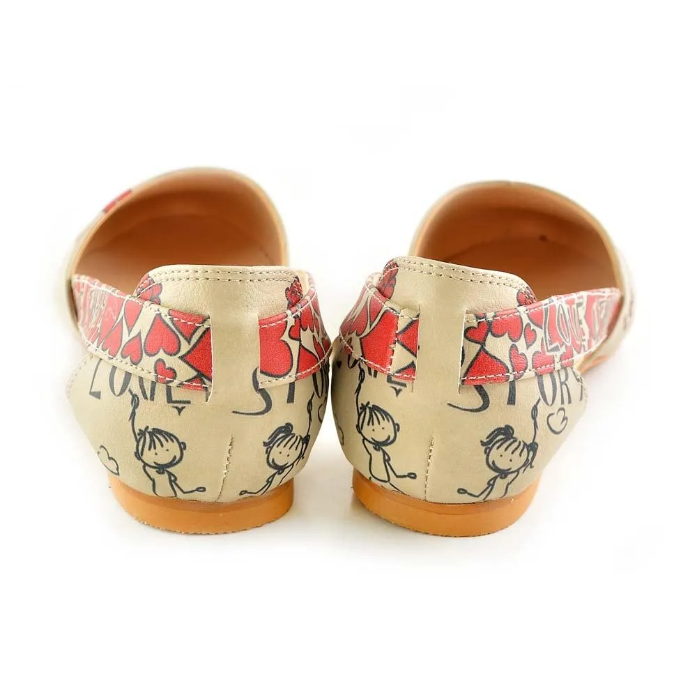 Couple in Love Ballerinas Shoes OMR7002