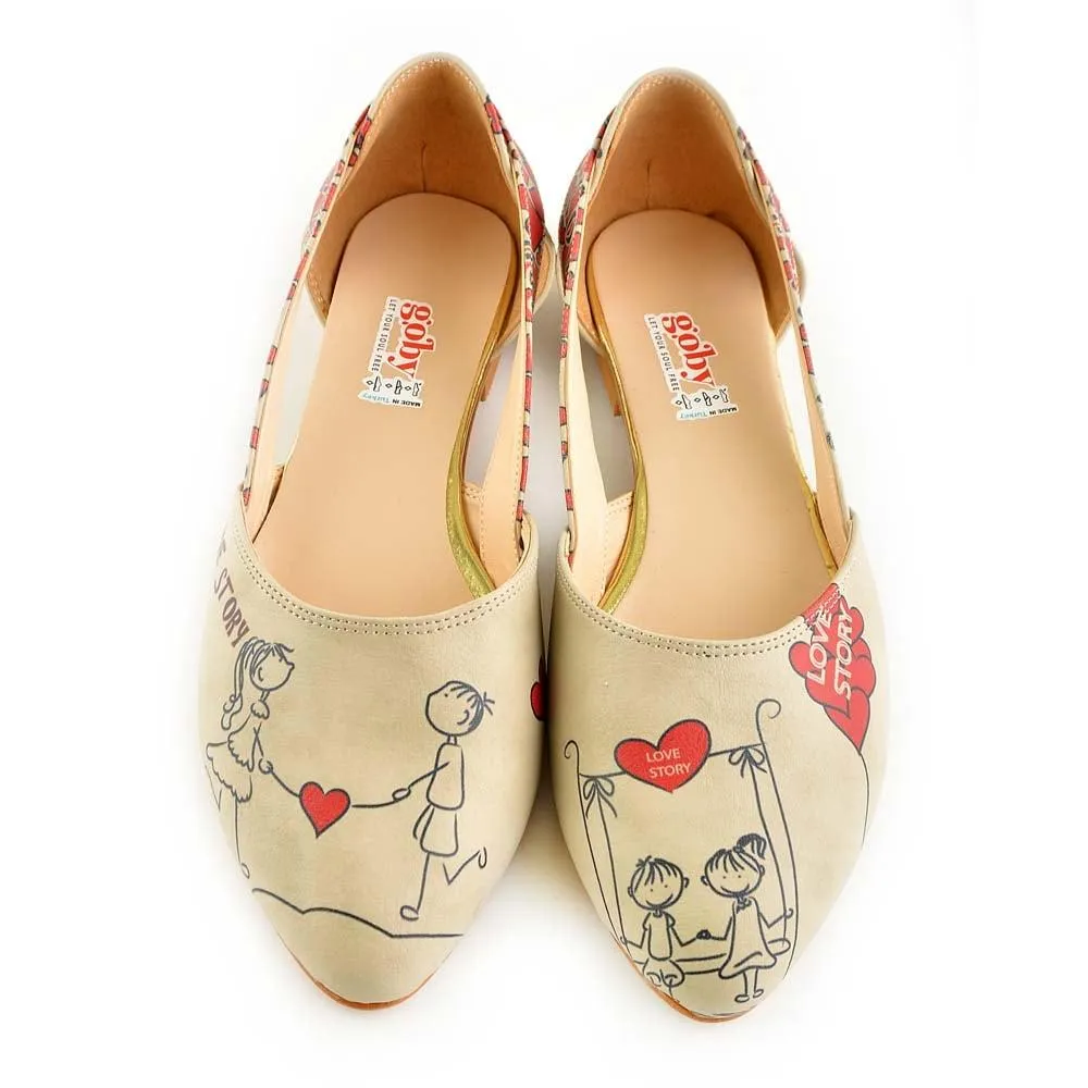 Couple in Love Ballerinas Shoes OMR7002