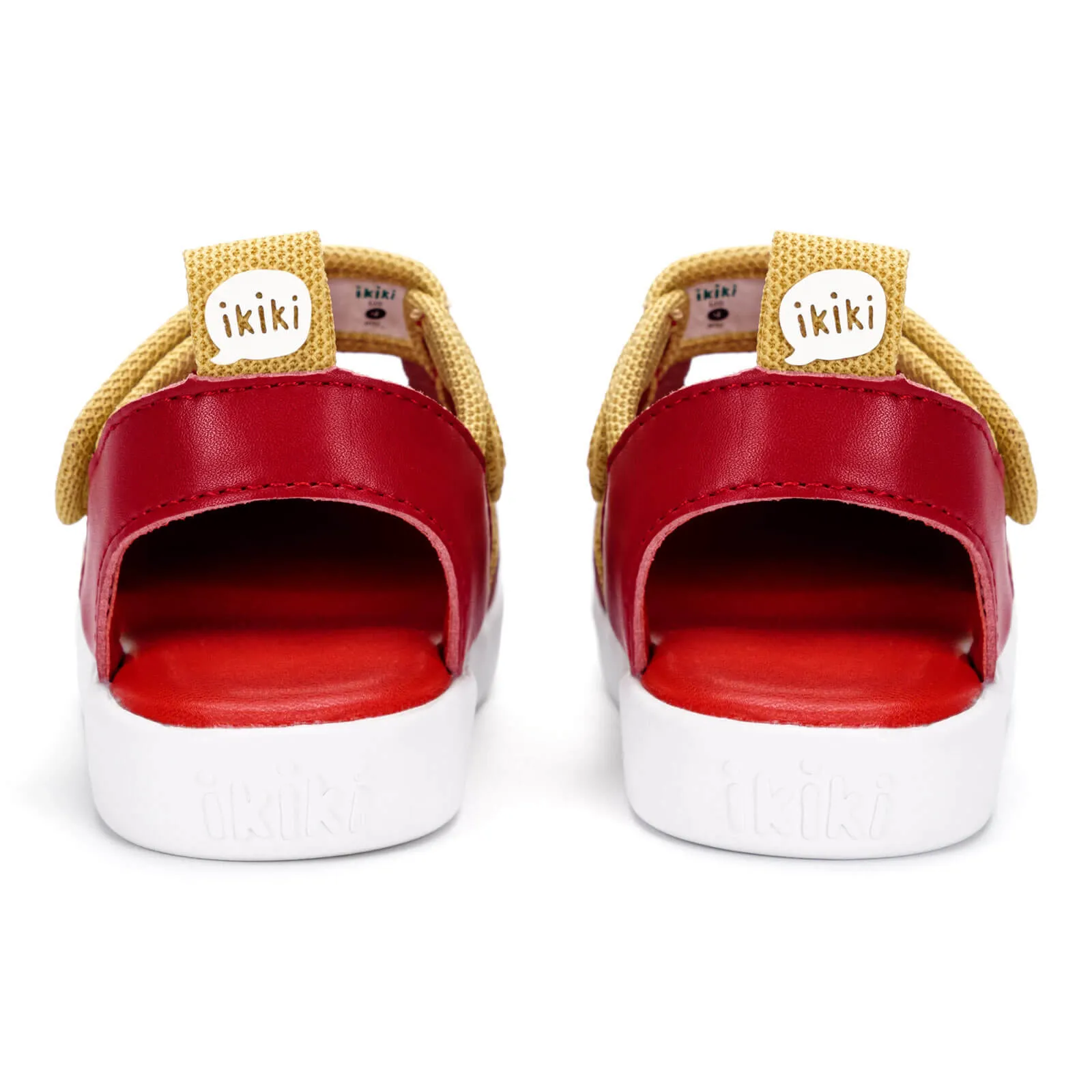 Crab Squeakerless Toddler Sandals  | Red/Tan