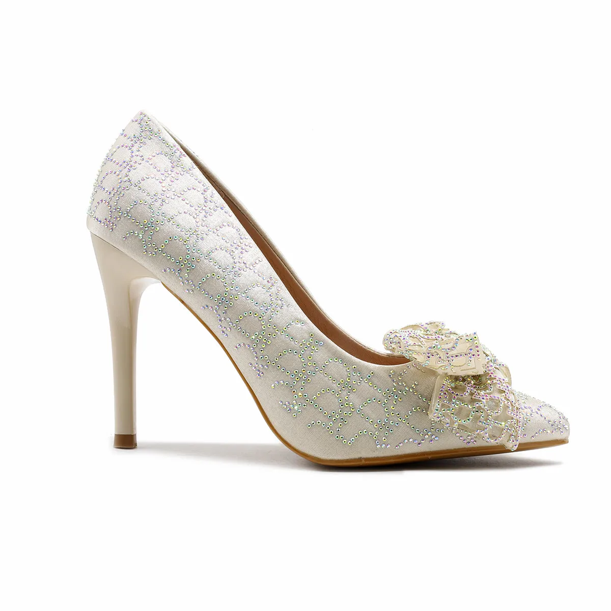 Cream Bridal Court Shoes L00870012