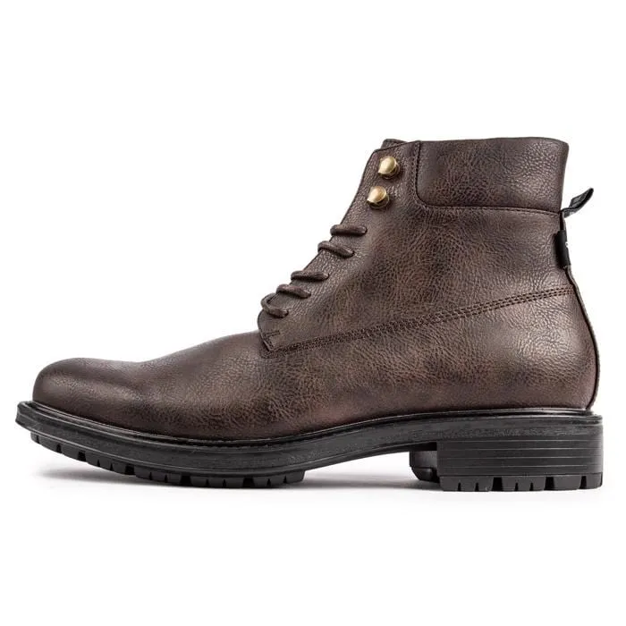 Cress Men's Vegan Leather Work Boots | Brown