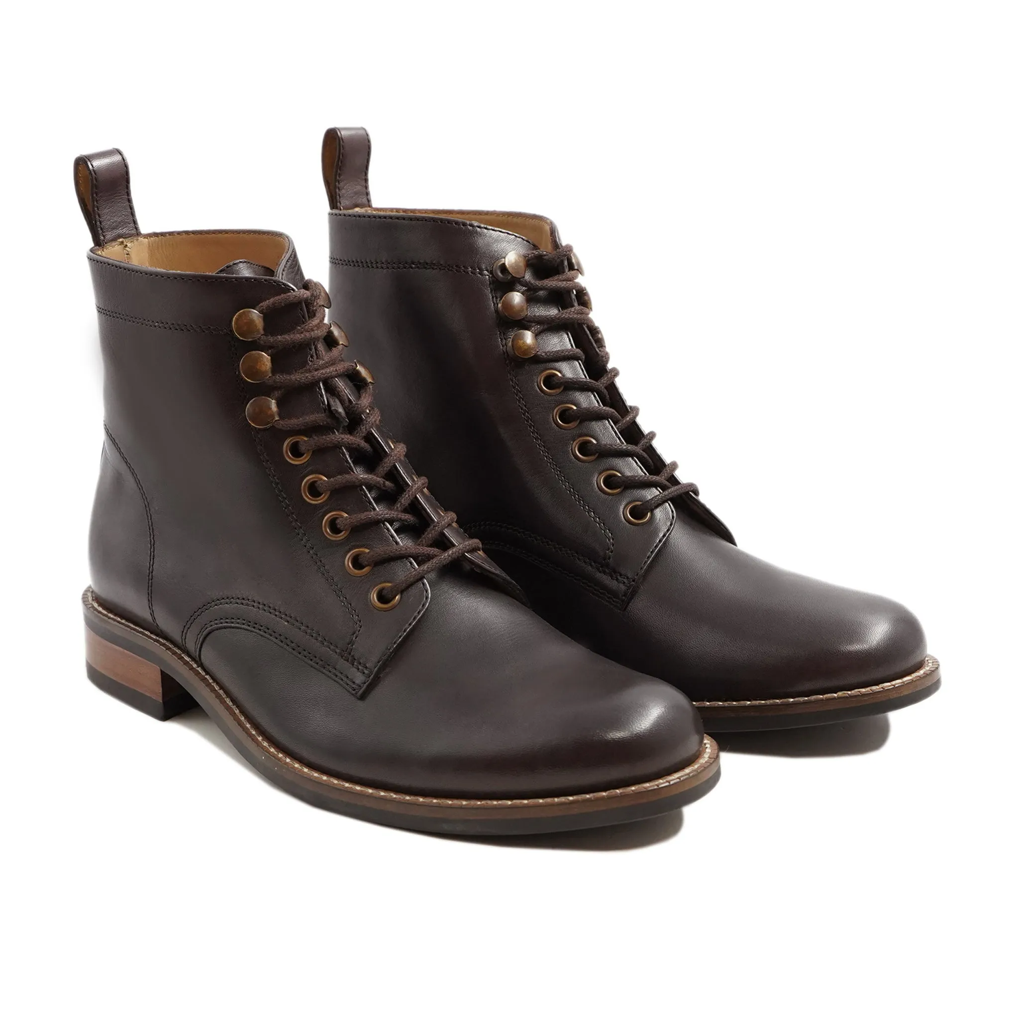 Curitiba - Men's Dark Brown Calf Leather Boot