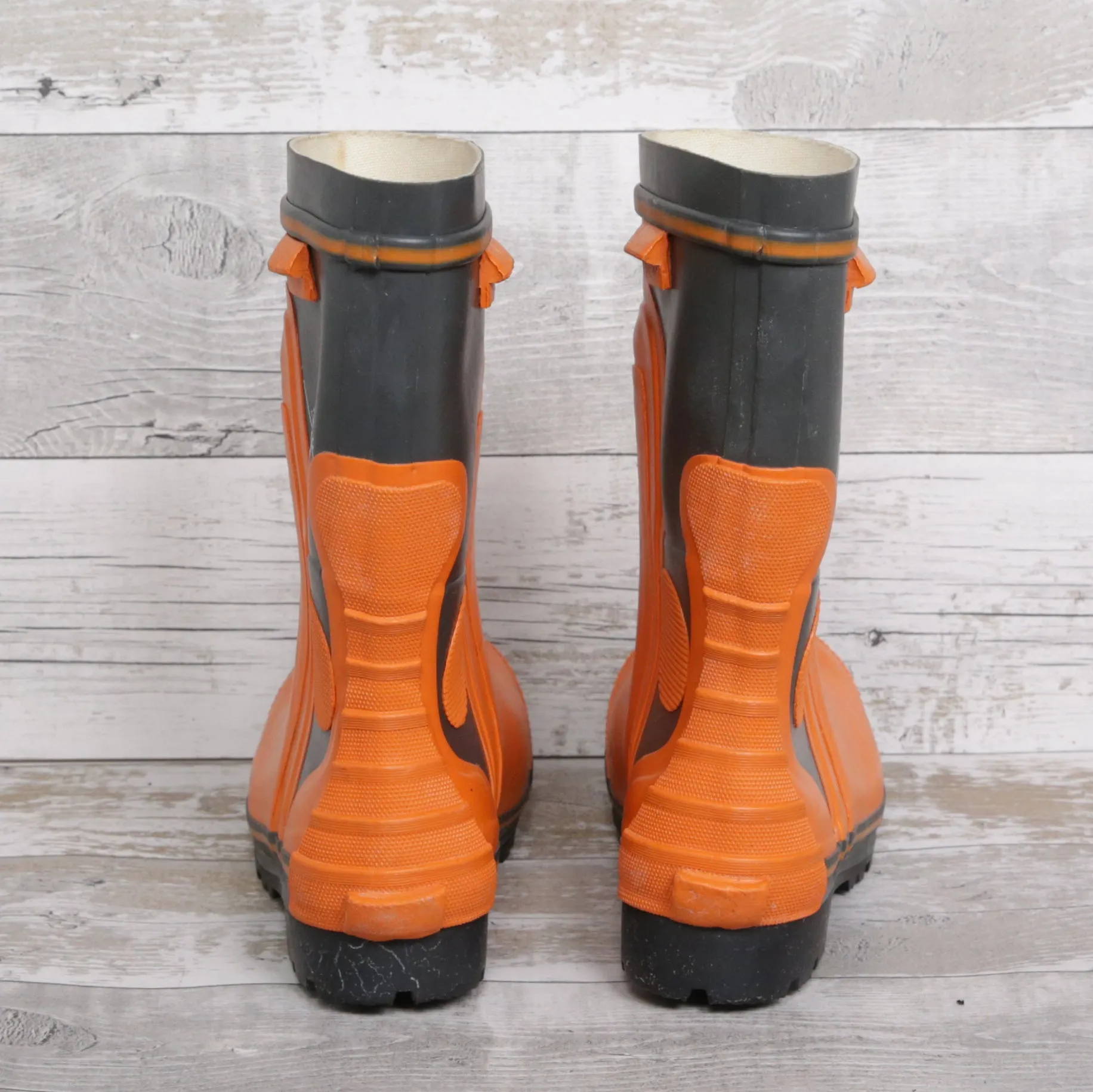 De-Branded Steel Toe Cap Chainsaw Class 2 Wellington Boots UK6.5