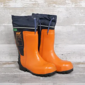 De-Branded Steel Toe Cap Chainsaw Class 3 Wellington Boots UK7.5