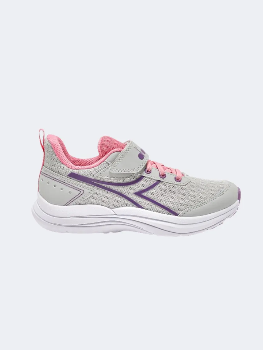 Diadora Snipe Ps Girls Running Shoes Silver/Violet Berry