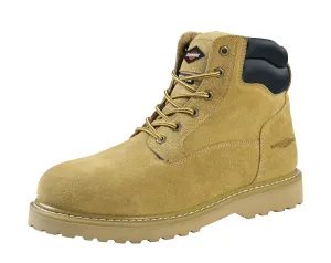 Diamondback Work Boots, 8, Extra Wide W, Tan, Suede Leather Upper, Lace-Up Closure, With Lining :PR: QUANTITY: 1