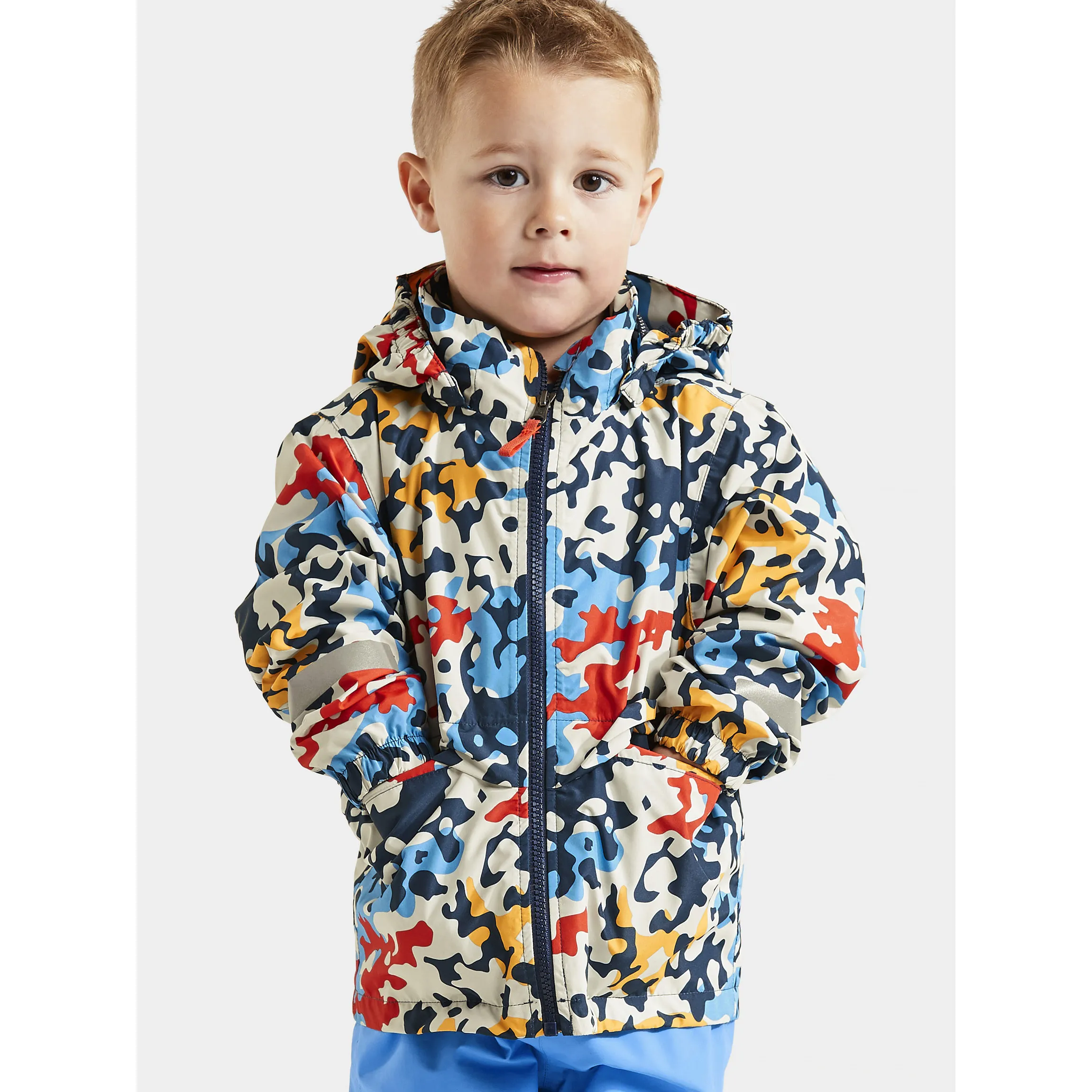 Didriksons Kids&#x27; Droppen Printed Jacket 2 Multi Algae | Buy Didriksons Kids&#x27; Droppen Printed Jacket 2 Multi Algae here | Outnorth